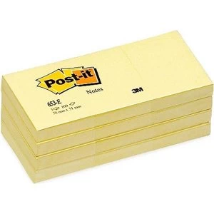 Post it Sticky Notes Canary Yellow 100 Sheets Per Pad 1 Pack of 12 Pads