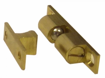 Select Hardware Double Ball Catch Brass 44mm 1 Pack