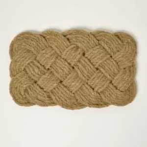 Homescapes - Knotted Coir Doormat 75 x 45cm - Brown