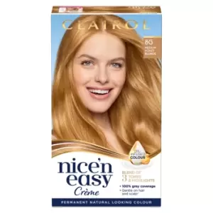 Clairol Nice'n Easy Creme Hair Dye 8G Medium Honey Blonde