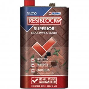 Everbuild Resiblock Superior Block Paving Sealer Gloss 5l