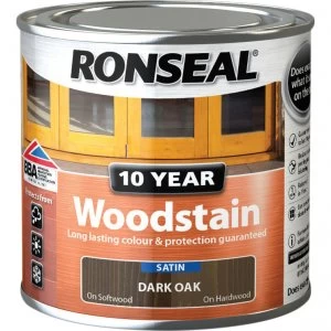 Ronseal 10 Year Wood Stain Dark Oak 250ml