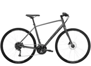 2023 Trek FX 2 Disc Hybrid Bike in Satin Lithium Grey