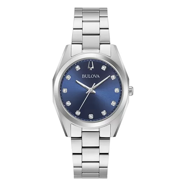 Bulova 96P229 Diamond Stainless Steel Bracelet Watch - W83176