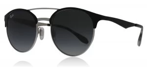 Ray-Ban 3545 Sunglasses Top Black On Silver 900411 51mm