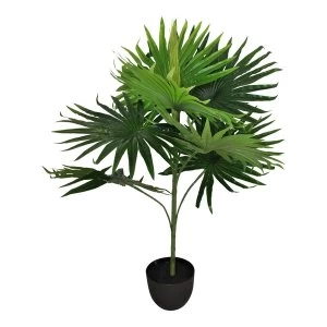 Artificial Fan Palm Tree with 8 leaves, 80cm