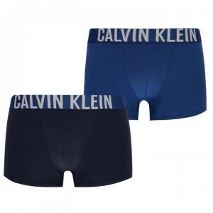 Calvin Klein 2 Pack Intense Power Trunks - Blue/Navy 0ST