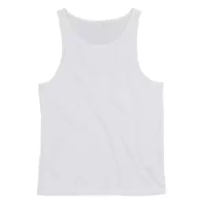 Mantis Mens Drop Arm Holes Vest (XL) (White)