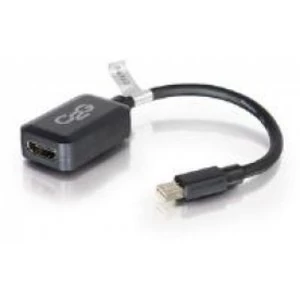 C2G 20cm Mini DisplayPort Male to HDMI Female Adaptor Cable Black