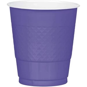 Amscan Plastic Cups 355ml Purple (10 Peace's)