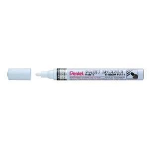 Pentel MMP10 W 3.0mm Medium Bullet Tip Permanent Paint Marker Pen
