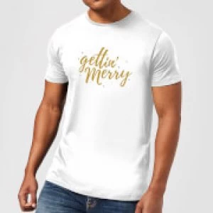 Gettin' Merry T-Shirt - White - 5XL