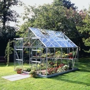 BQ Metal 8x10 Toughened safety glass greenhouse