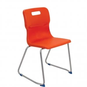 TC Office Titan Skid Base Chair Size 6, Orange