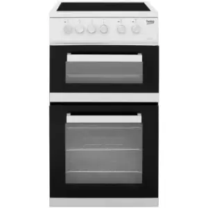 Beko ADC5422AW 50cm Electric Cooker with Ceramic Hob - White - A Rated