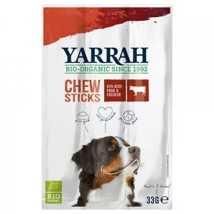 Yarrah Organic Dog Chew Sticks - Saver Pack: 3 x 33g