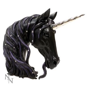 Jewelled Midnight Unicorn Bust 31cm