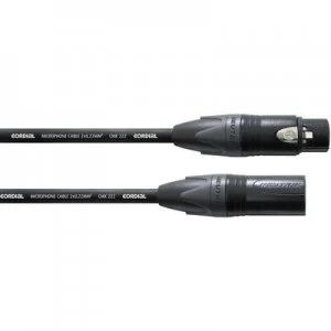 Cordial CPM 5 FM XLR Cable [1x XLR socket - 1x XLR plug] 5m Black