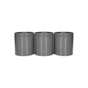 KitchenCraft Canisters 3 Piece Set Grey