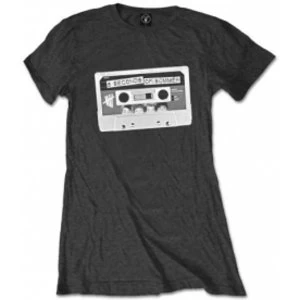 5 Seconds of Summer Tape Ladies Charcoal T Shirt: Medium