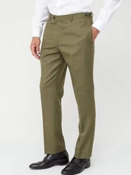 Skopes Tailored Moonen Trousers - Olive Check
