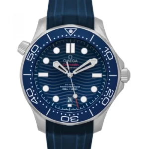 Seamaster Diver 300 M Co-Axial Master Chronometer 42mm Automatic Blue Dial Stainless Steel Mens Watch