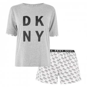 DKNY Pyjama and Eye Mask Set - WHT/DPRT-103