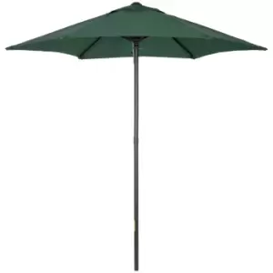 Outsunny 1.96m Parasol Patio Umbrella, Outdoor Sun Shade with 6 Sturdy Ribs for Balcony, Bench, Garden, Green