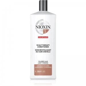 Nioxin System 3 Color Safe Scalp Therapy Revitalising Conditioner Moisturising and Nourishing Conditioner For Easy Combing 1000ml