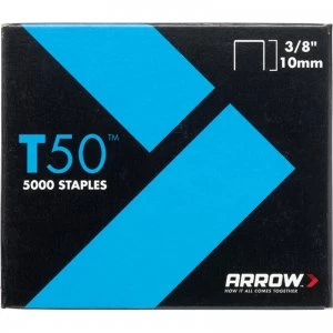 Arrow T50 Staples 10mm Pack of 5000