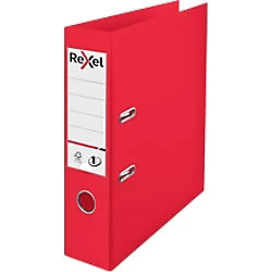 Rexel Choices Lever Arch File 75mm Polypropylene 2 ring Red