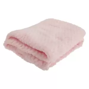 Baby Boys/Girls Supersoft Waffle Textured Blanket (75 x 90cm) (Pink)