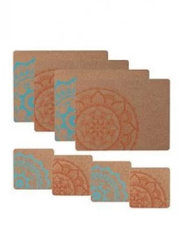 Typhoon World Foods 8 Piece Cork Placemats & Coasters