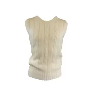 Carta Sport Boys Plain Cricket Sweater Vest (S-M) (White)