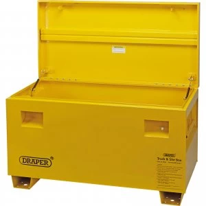 Draper Contractors Site Storage Box Yellow 905mm 425mm 400mm