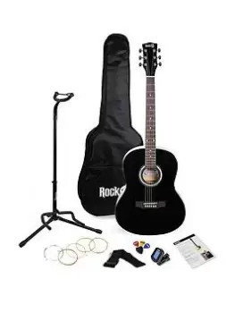 Rockjam W-103 Full Size Acoustic Guitar Package (Black)