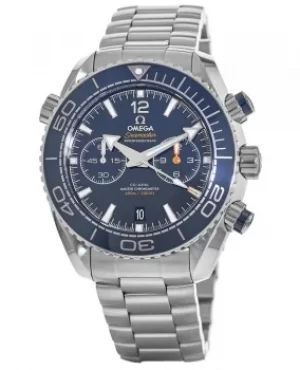 Omega Seamaster Planet Ocean 600M Chronograph 45.5mm Co-Axial Mater Chronometer Blue Ceramic Dial Steel Mens Watch 215.30.46.51.03.001 215.30.46.51.0