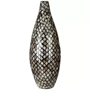 62cm Gold Mosaic Bamboo Vase