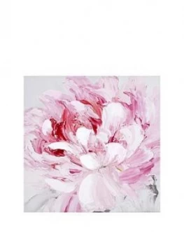 Arthouse Pink Flower Canvas With Handpaint Detail