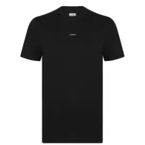 CP Company 30/1 Small Logo T Shirt - Black