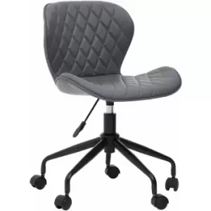 Brent Grey And Black Home Office Chair - Premier Housewares