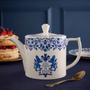Spode King's Coronation Teapot Blue