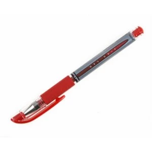 Uni Ball Signo UM 151S Gel Grip Rollerball Pen Line Width 0.4mm Tip Width 0.7mm Red 1 x Pack of 12 Pens