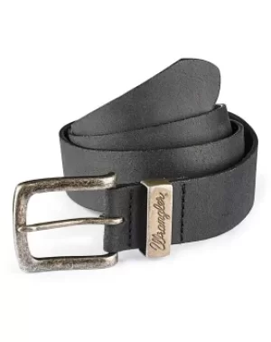 Wrangler Leather Black Metal Loop Belt
