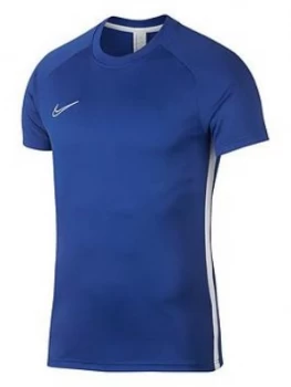 Boys, Nike Junior Academy Dry T-Shirt, Navy=Blue, Size L (12-13 Years)
