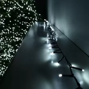 1500 LED 37.5m Premier Christmas Outdoor Multi Function Timer Lights Cool White