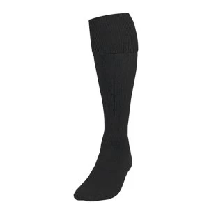 Precision Plain Football Socks Black UK Size 3-6