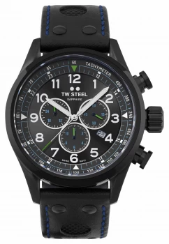 TW Steel Volante Petter Solberg Edition Black Leather Watch