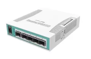 Mikrotik CRS106-1C-5S network switch Gigabit Ethernet (10/100/1000) Power over Ethernet (PoE) White (CRS106-1C-5S)