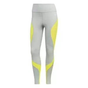 adidas Training Essentials HIIT Colourblock 7/8 Leggings - Linen Green / Beam Yellow